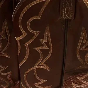 Dan Post Cowboy Boots. Brown with cream/ brown contrast stitching. Size 8 1/2 D. Dan Post Girl main image 4